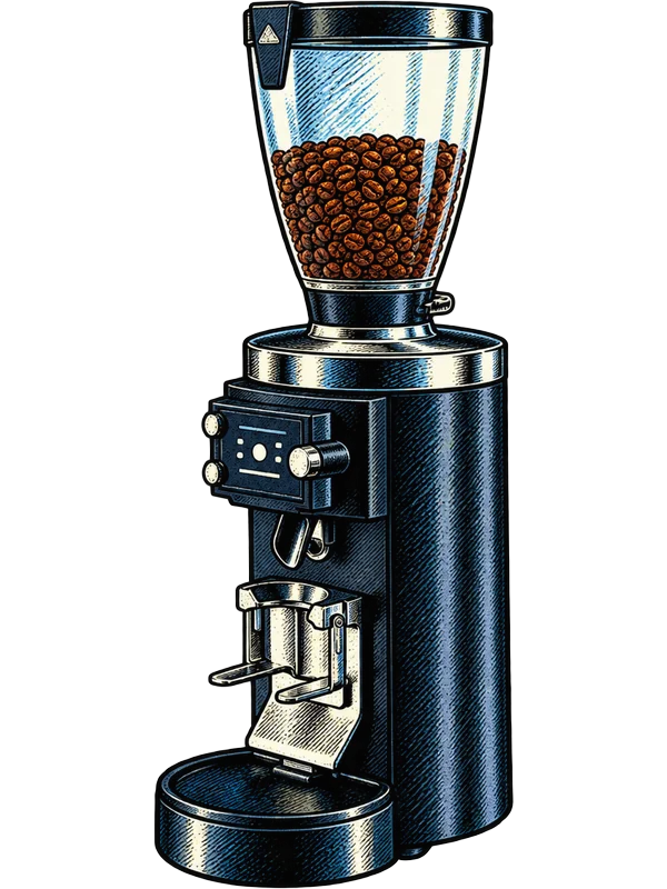 Illustration of the Mahlkönig E65S GbW grinder