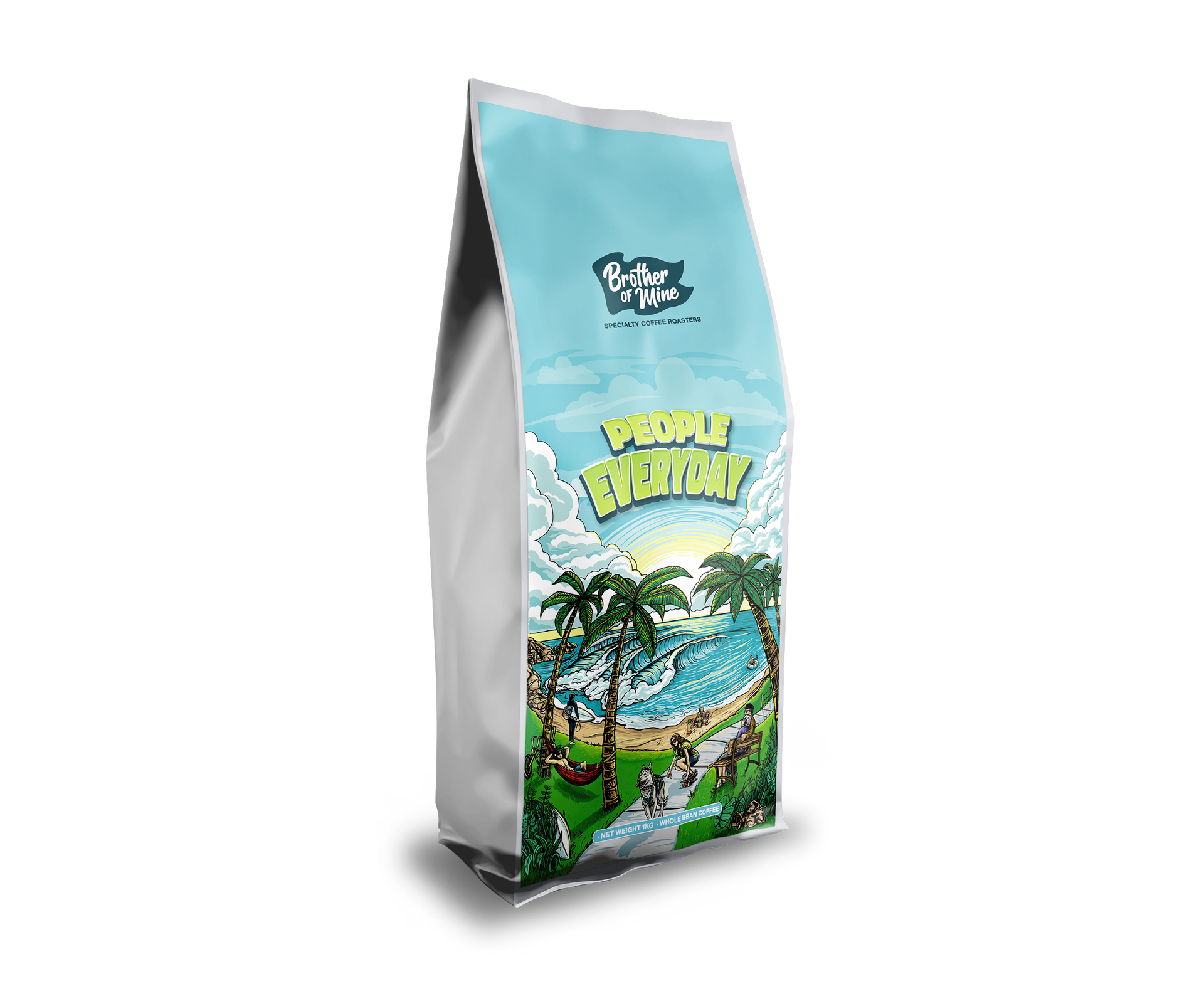 People Everyday 1kg coffee bag front product shot