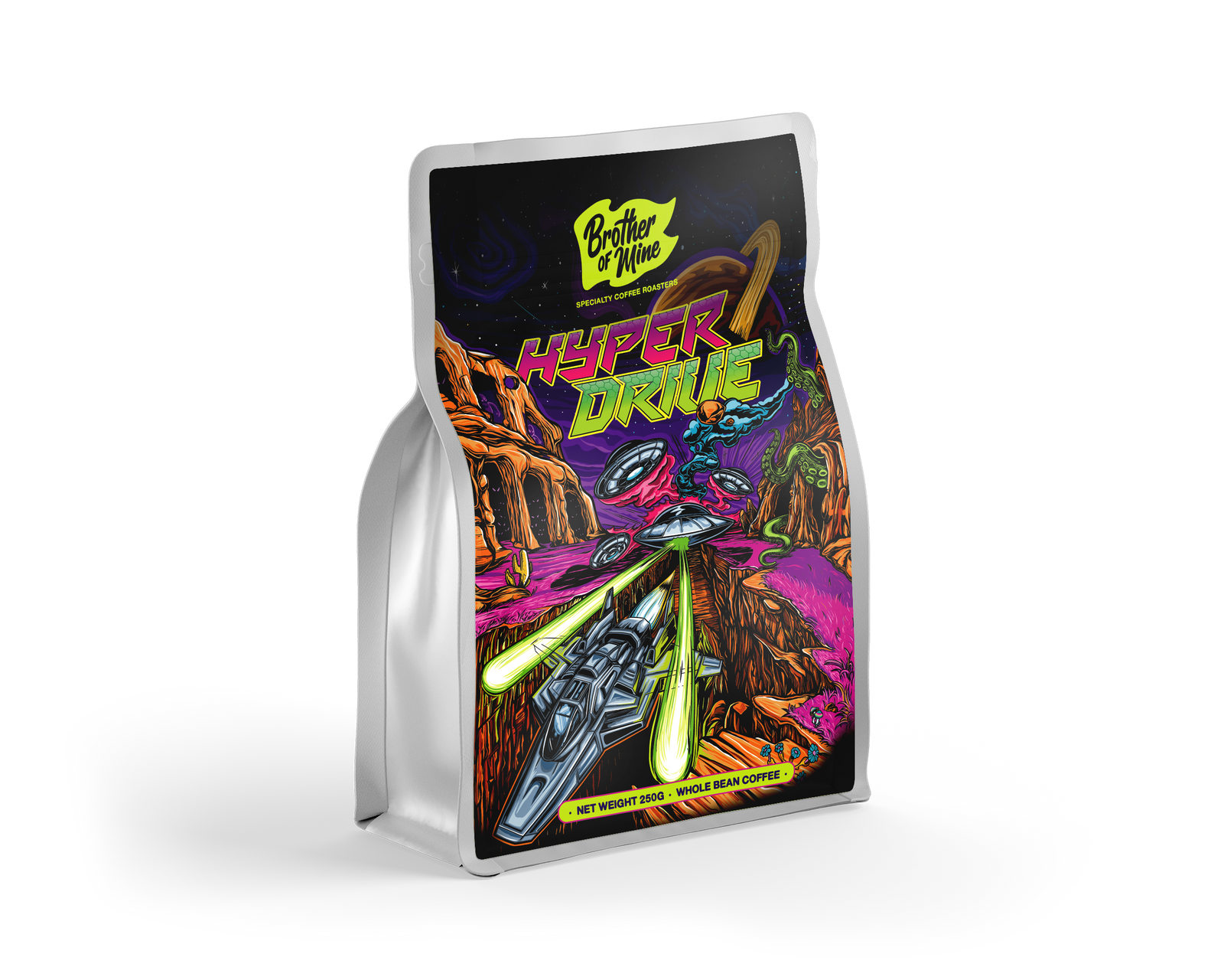 Hyperdrive 250g coffee bag front