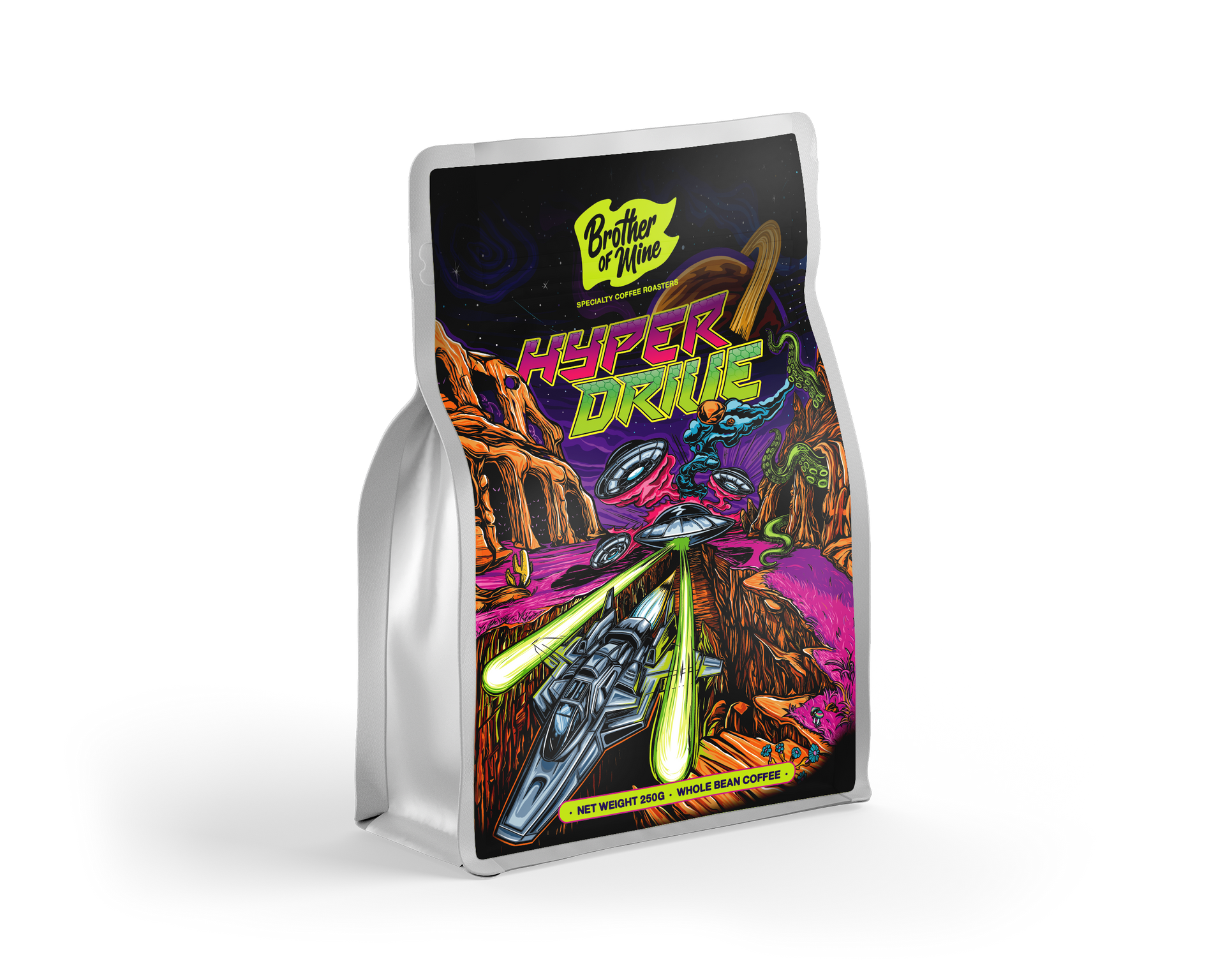 Hyperdrive 250g coffee bag front