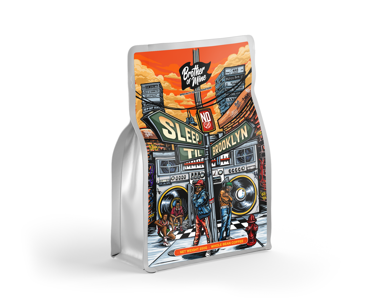 No Sleep Till Brooklyn 250g coffee bag front