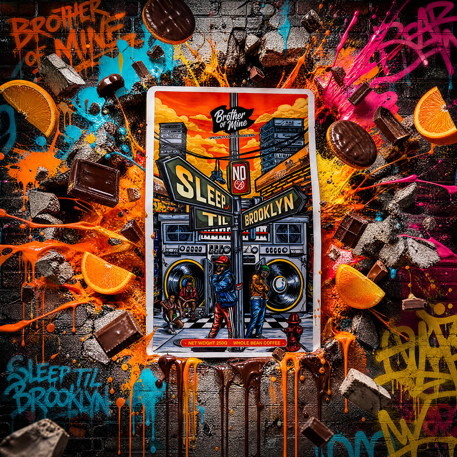 No Sleep Till Brooklyn dark chocolate and Jaffa coffee splash