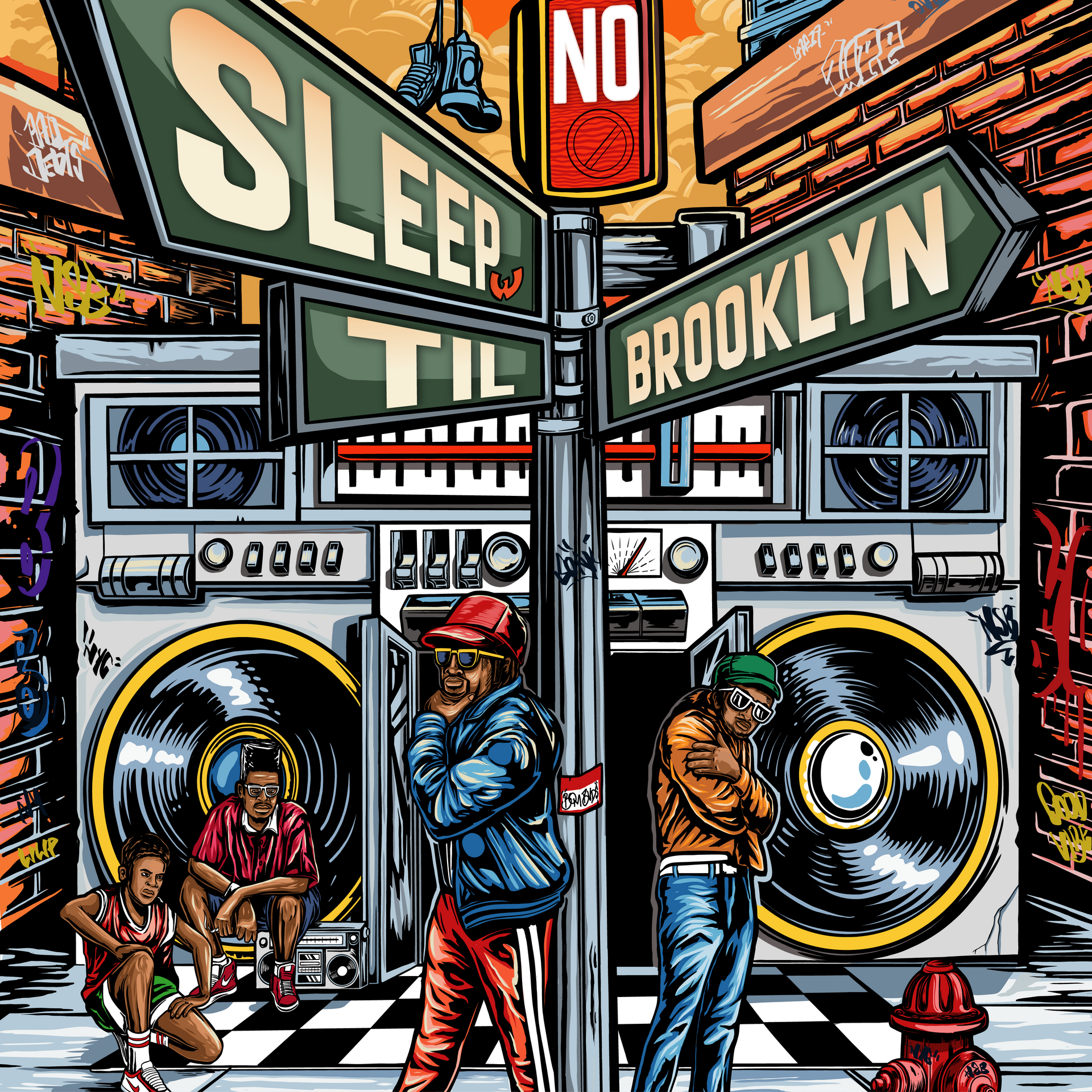 No Sleep Till Brooklyn coffee blend background texture