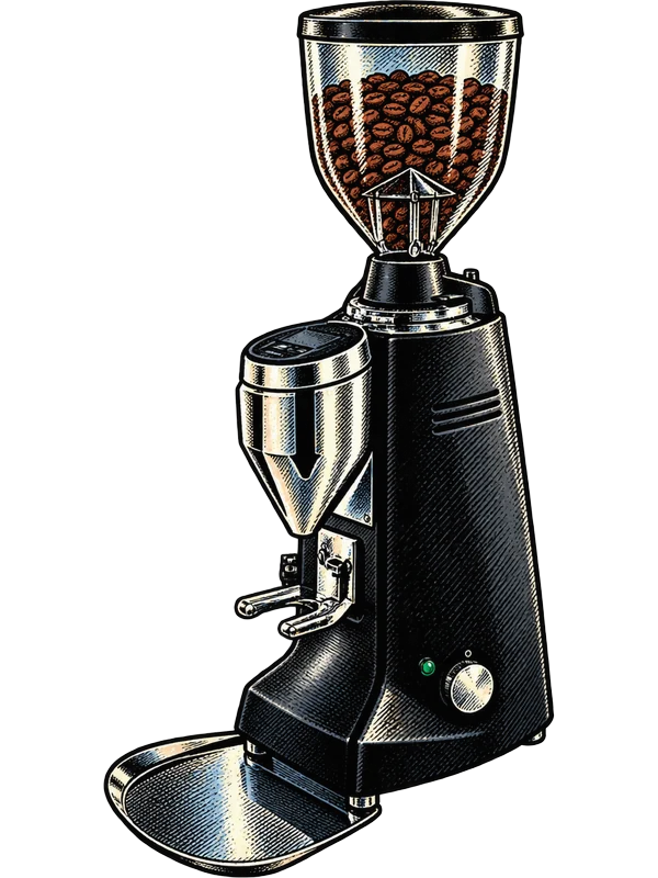 Illustration of the Mazzer Major V Electronic grinder