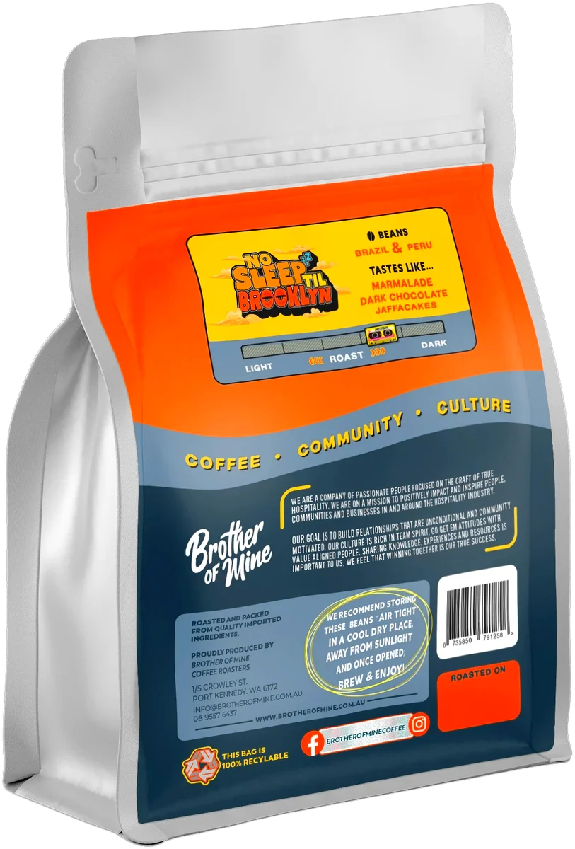 No Sleep Till Brooklyn 250g bag, back